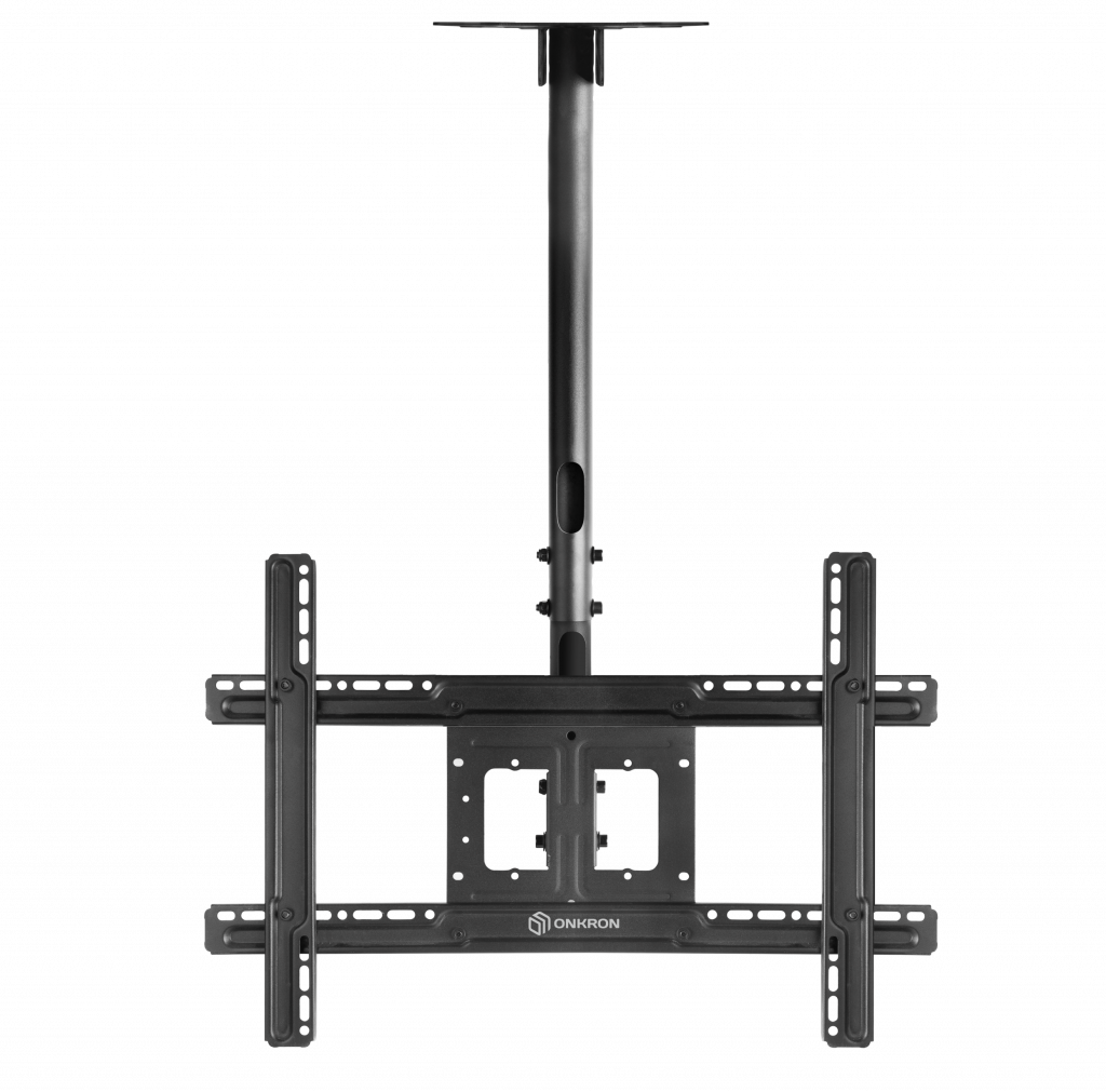 Потолочный кронштейн ONKRON N1L для телевизора 32"-70" потолочный телескопический, чёрный