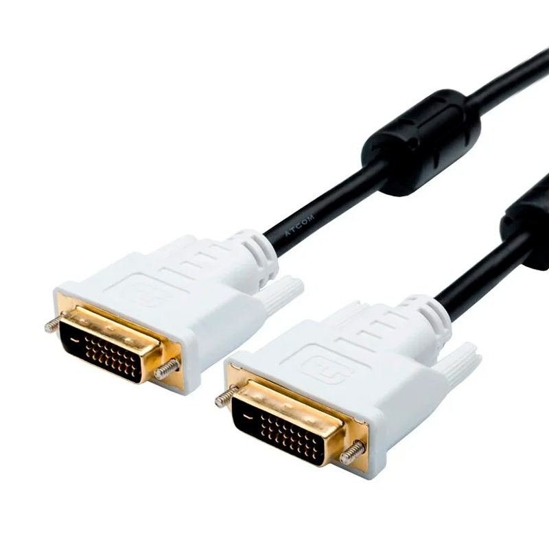 Кабель DVI 5 м (DVI-D Dual link, 24 pin,  пакет)