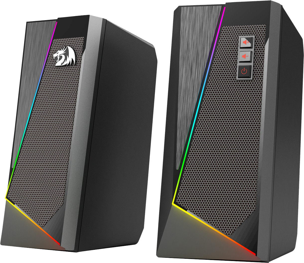 Redragon Акустическая 2.0 система Anvil черный, 6 Вт, питание от USB