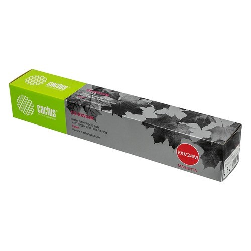 Картридж лазерный Cactus CS-EXV34M C-EXV34 M пурпурный (19000стр.) для Canon IR Advance C2030L/C2030i/C2020L/C2020i/C2025i