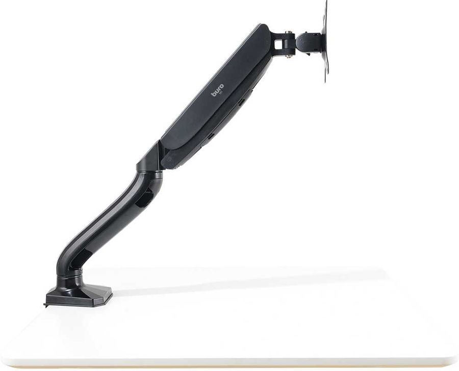 Кронштейн для мониторов ЖК Buro M1 черный 17"-27" макс.9кг крепление к столешнице поворот и наклон