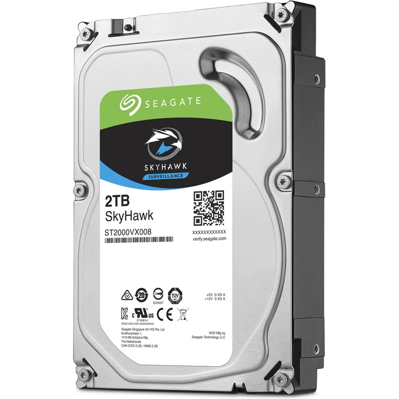 Жесткий диск HDD Seagate SATA 2Tb SkyHawk Surveillance HDD 64Mb