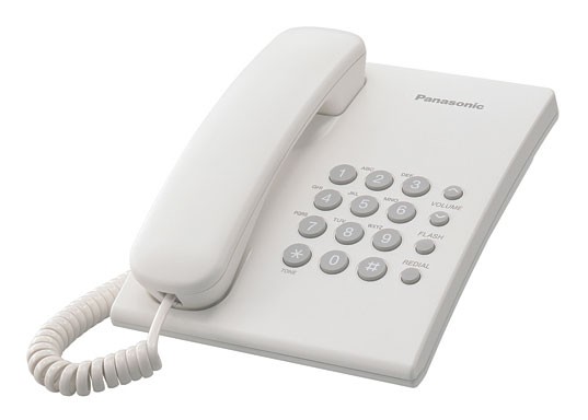Panasonic KX-TS2350RUW (белый) {повтор номера, регул-ка громкости, кр.на стену}