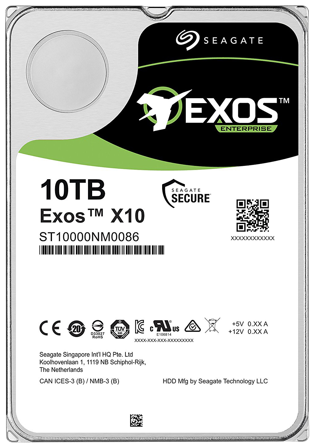 Жесткий диск/ HDD Seagate SATA3 10Tb Exos X10 Enterprise 7200 256Mb (clean pulled) 1 year warranty
