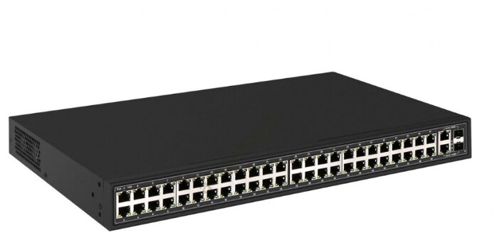 Коммутатор Osnovo SW-64822(700W) 50x100Мбит/с 48PoE 700W неуправляемый