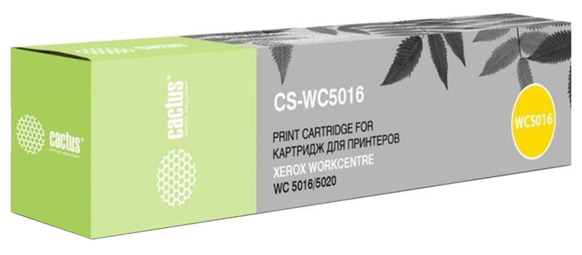 Картридж лазерный Cactus CS-WC5016 106R01277 черный x2упак. (6300стр.) для Xerox WorkCentre 5016/5020