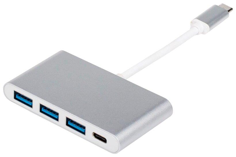 Переходник  Type-C(m) <=> 3xUSB 3.0(f) + Type-C(f), 0.1 м