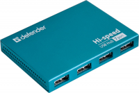 Defender Универсальный USB разветвитель Septima Slim USB2.0, 7портов,блок питания2A