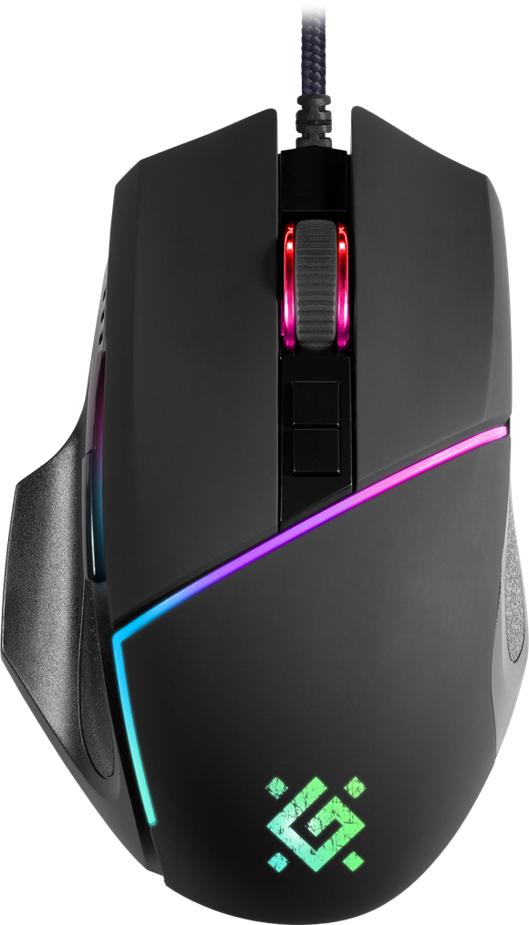 Проводная игровая мышь Defender Warfame GM-880L RGB,8кнопок,12800dpi