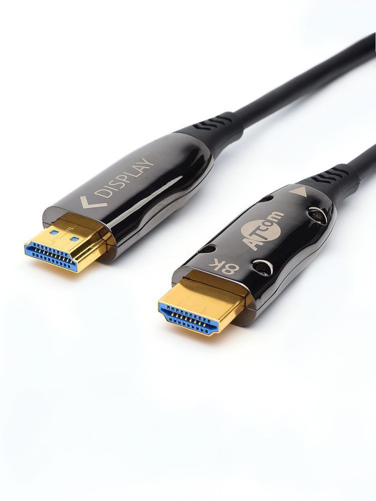 Кабель HDMI 3 m (HIGH speed, Metal gold, в пакете) 8K VER 2.1