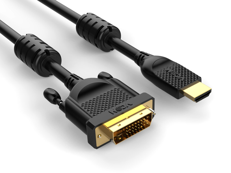 Кабель HDMI AM/DVI(24+1)M, 5м, CU, 1080P@60Hz, 2F, VCOM <CG484G-5M>