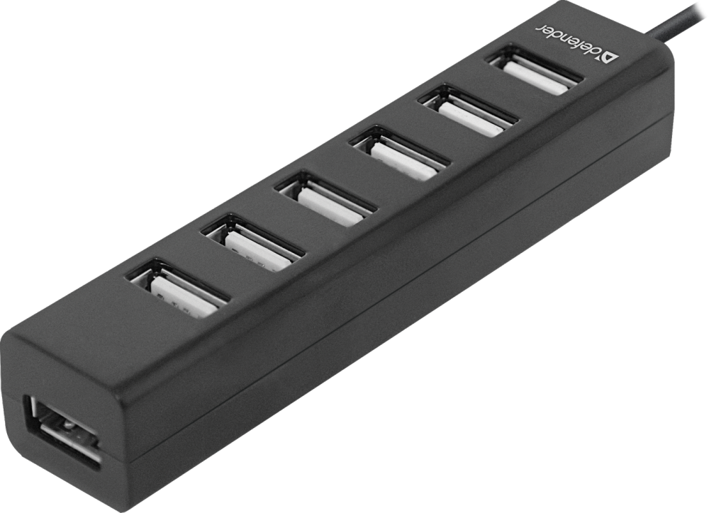 Defender Универсальный USB разветвитель Quadro Swift USB2.0, 7 портов