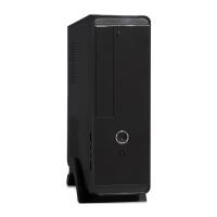 Корпус MiniITX ExeGate MI-209 Black, miniITX/mATX, <M300, 80mm>, 2*USB, Audio