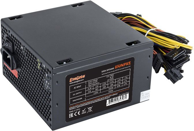 Блок питания 650W ExeGate 650NPXE