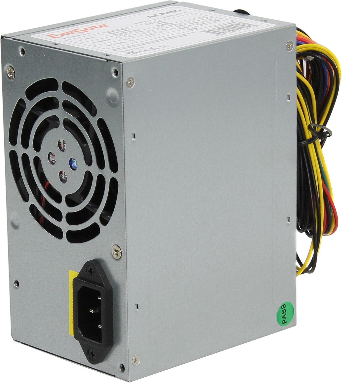 Блок питания ExeGate AAA450 450 Вт [ATX vATX 12V 2.3, EPS12V, 80x80][ES259591RUS-PC]