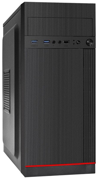 Корпус Mid-Tower ExeGate AA-442U2-AA500 черный [0.5 мм, БП 500 Вт] [EX290190RUS]