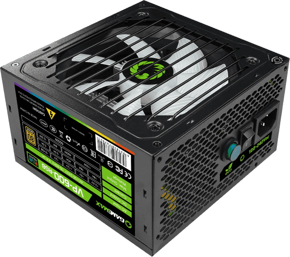 Блок питания GameMax VP-600 600 Вт [ATX vATX 12V 2.31, APFC, 120 x 120 мм fan, 4+4 pin CPU, 6+2 pin x2 PCI-E, 5 SATA]