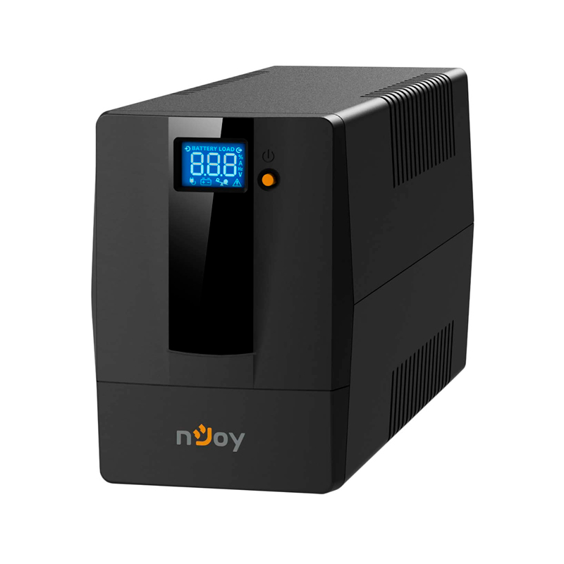 ИБП nJoy UPS 600VA Horus Plus 600 (эфективная мощьность 360Вт, LCD, ,батарея 7 Ач, 2 евро розетки)