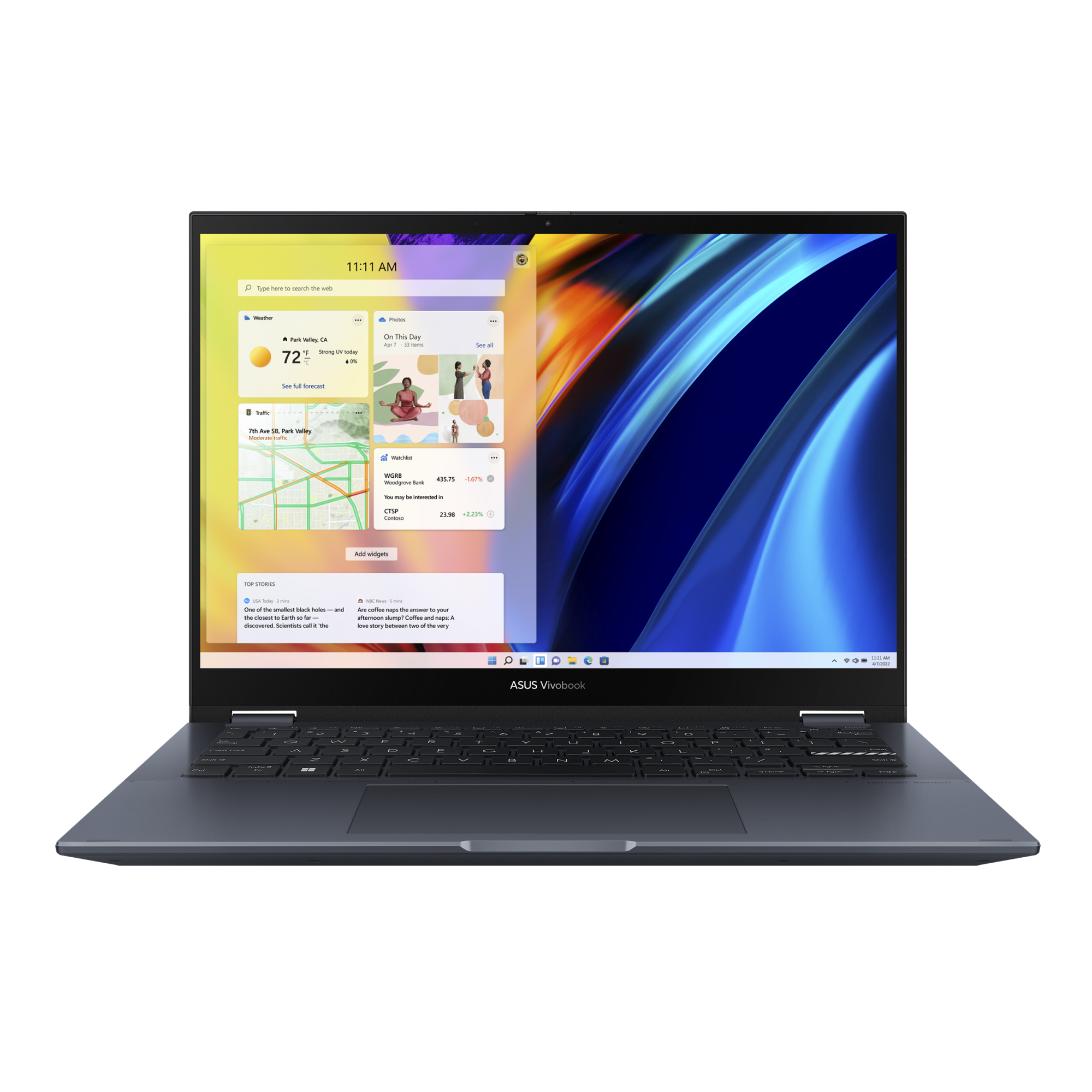 Ноутбук ASUS3402QA-LZ177 flip +Stylus 14"/AMD Ryzen 5 5600H/8Gb/512Gb/AMD Radeon/Quiet Blue/DOS