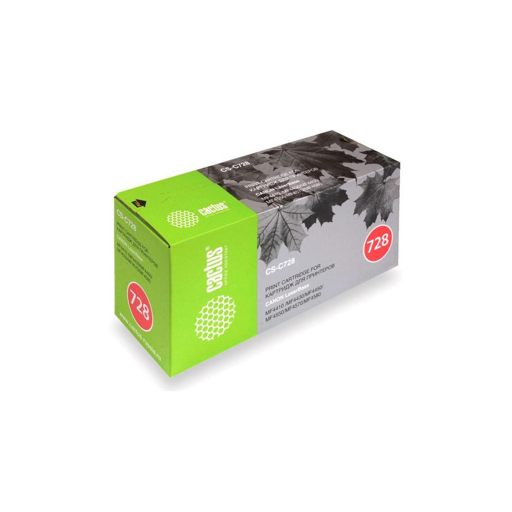 Картридж лазерный Cactus CS-C728S 728 черный (2100стр.) для Canon i-Sensys MF4410/4430/4450/4550D