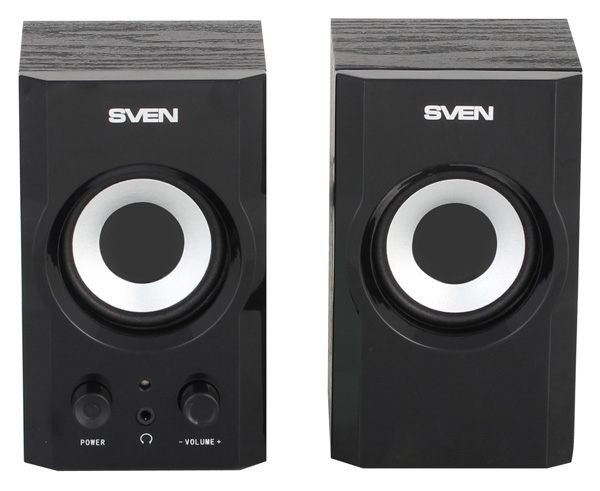 Колонки Sven SPS-606, 2.0, черный (SV-014230)