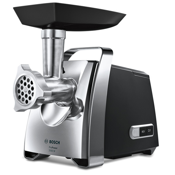 Мясорубка Bosch MFW 67440 черный [2000 Вт, 3.5 кг/мин, корпус - металл, пластик, лоток - пластик, реверс]