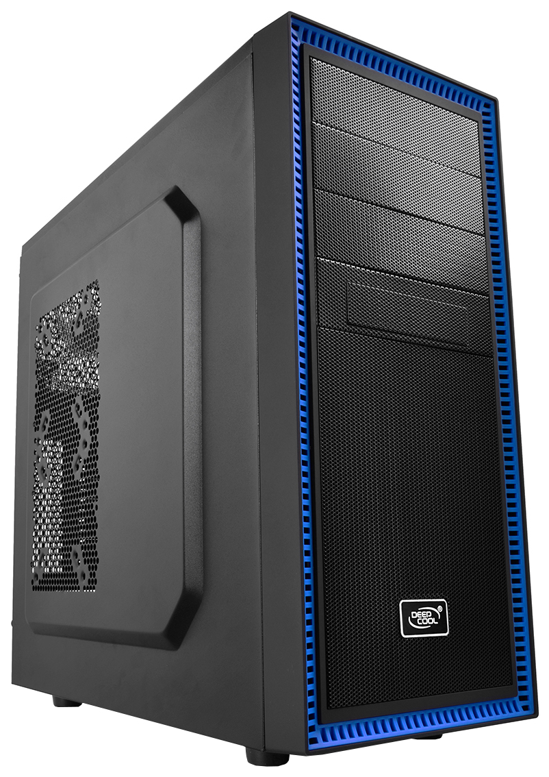 Корпус Deepcool TESSERACT BF (one black fan) без БП, черный, ATX