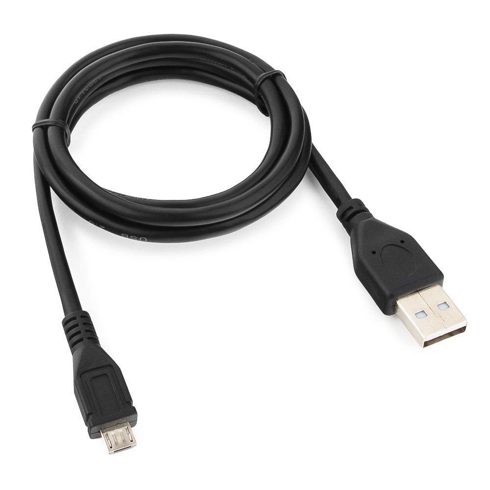 Кабель USB 2.0(AM)/microUSB 2.0(BM) 5P, экранированный, 1m, черный, Cablexpert Pro (CCP-mUSB2-AMBM-1M)