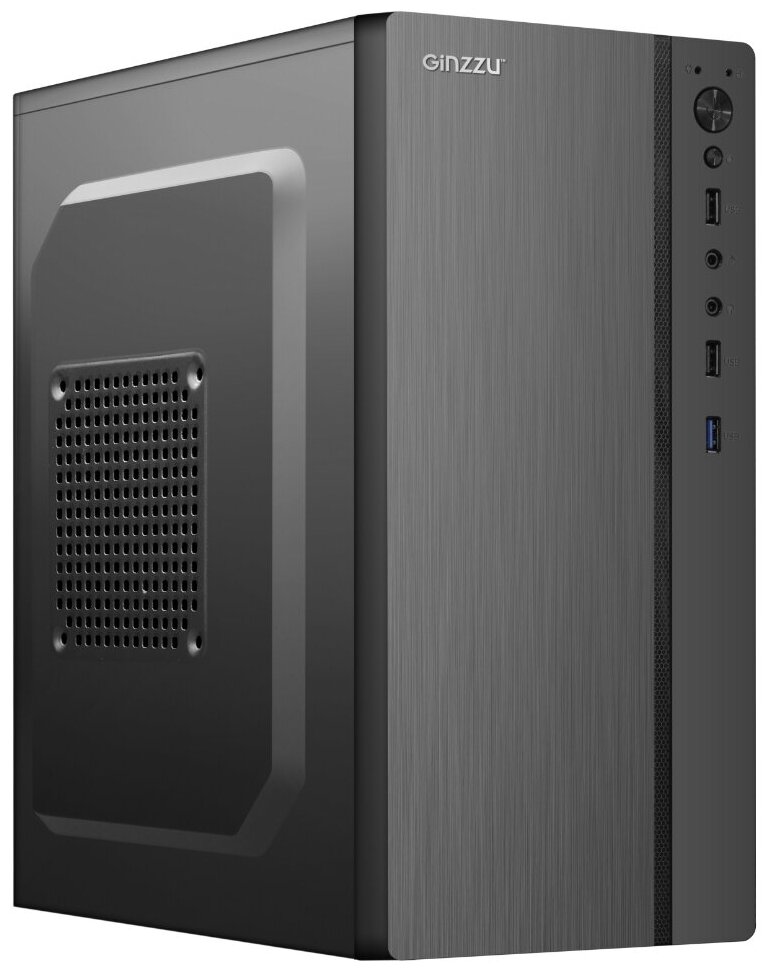 Корпус Ginzzu B200 mATX без БП Black
