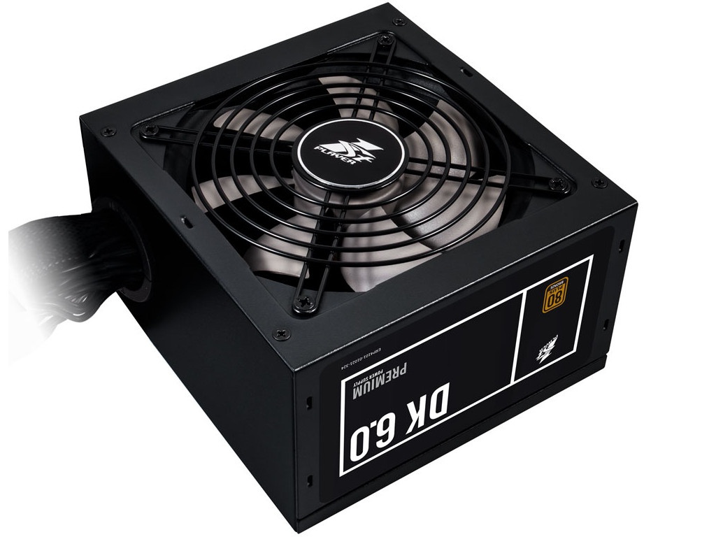 Блок питания 1STPLAYER DK PREMIUM 6.0 600 Вт [80+ Bronze, ATX vATX 12V 2.4, APFC, 120 x 120 мм fan, 4+4 pin CPU, 6+2 pin x2 PCI-E, 6 SATA][PS-600AX]