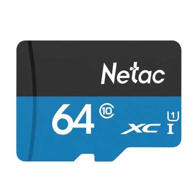 Карта памяти 64GB Netac NT02P500STN-064G-S microSDHC (без SD адаптера) 80MB/s