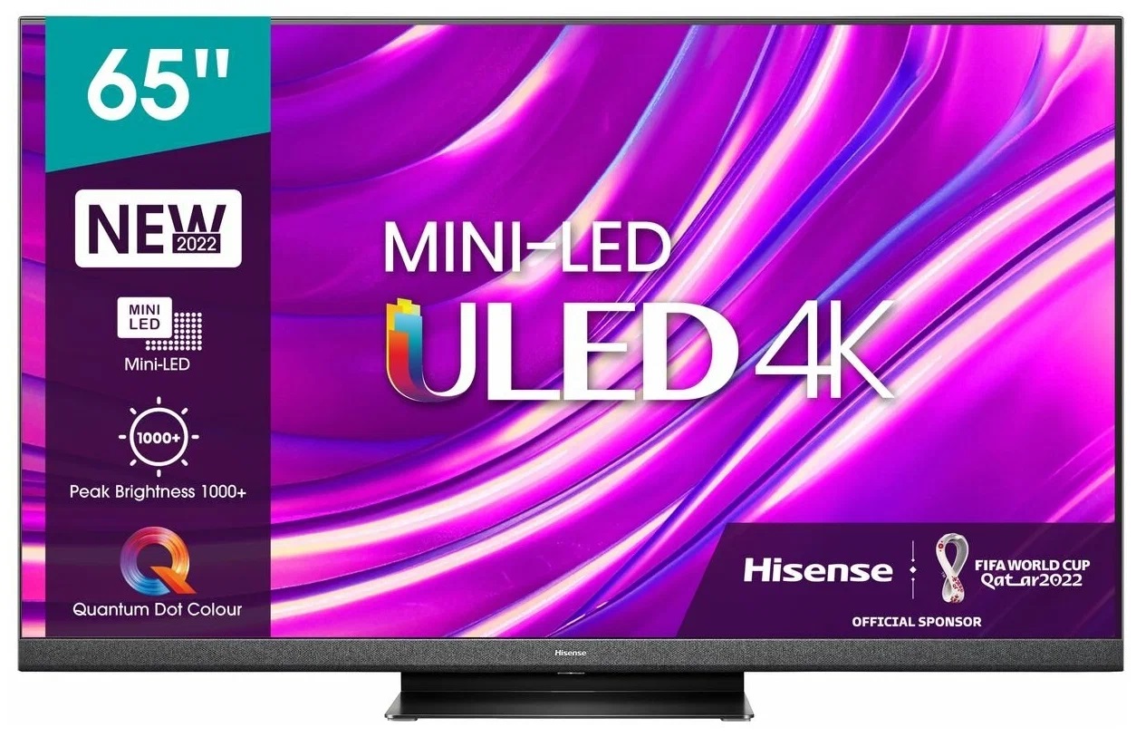 65" Телевизор Hisense 65U8HQ (4K Ultra HD 3840x2160, Smart TV) темно-серый