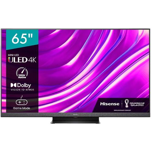65" Телевизор Hisense 65U8HQ (4K Ultra HD 3840x2160, Smart TV) темно-серый