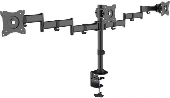 Кронштейн ARM Media LCD-T15 10-34' до 30кг Vesa до 100x100 черный для трех мониторов