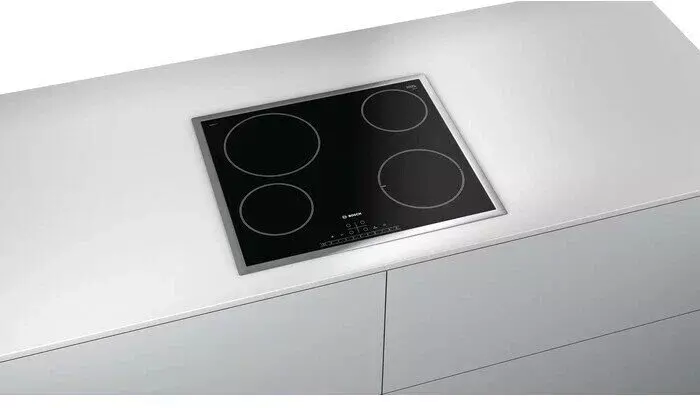 Электрическая варочная поверхность Bosch Serie 6 PKF645FP3R [ст-керамика, конф.:4 шт, черный, серебристый]