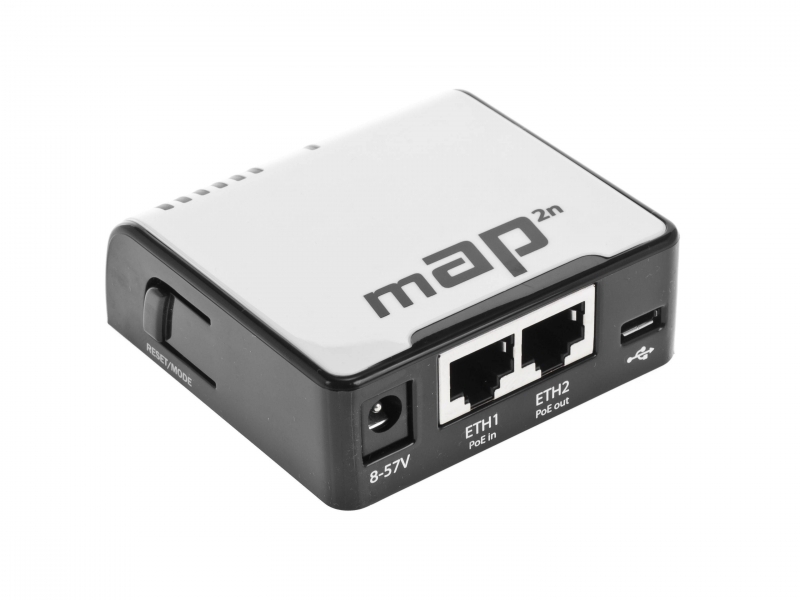 Точка доступа MikroTik mAP (RBMAP2ND) N300 10/100BASE-TX