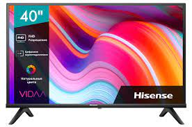 40" Телевизор Hisense 40A4K (FullHD 1920x1080, Smart TV) черный