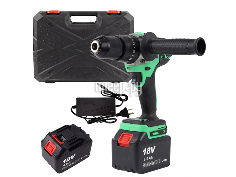 Дрель-шуруповерт Zitrek Green Impact 18V (18В, Li-ion 2x6.0Ач) 063-4046