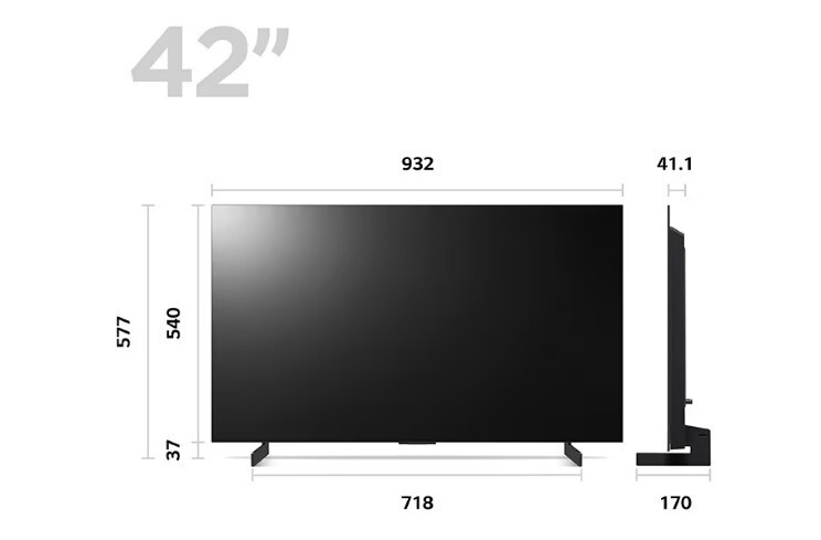 42" Телевизор LG OLED42C3RLA (4K UHD 3840x2160, Smart TV) бежевый