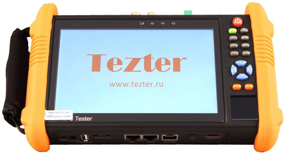 Тестер Tezter Универсальный монитор-тестер AHD/CVI/TVI/CVBS/SDI и IP-видеосистем