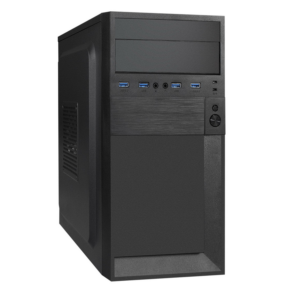 Корпус Mini-Tower ExeGate BAA-105U4-01-AAA400 черный [0.5 мм, БП 400 Вт] [EX291151RUS]