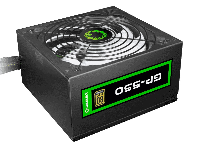 Блок питания GameMax GP-550 550 Вт [80+ Bronze, ATX vATX 12V 2.31, APFC, 120 x 120 мм fan, 4+4 pin CPU, 6+2 pin PCI-E, 5 SATA]
