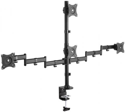 Кронштейн для мониторов Arm Media LCD-T16 черный 15"-32" макс.40кг настольный поворот и наклон верт.перемещ.