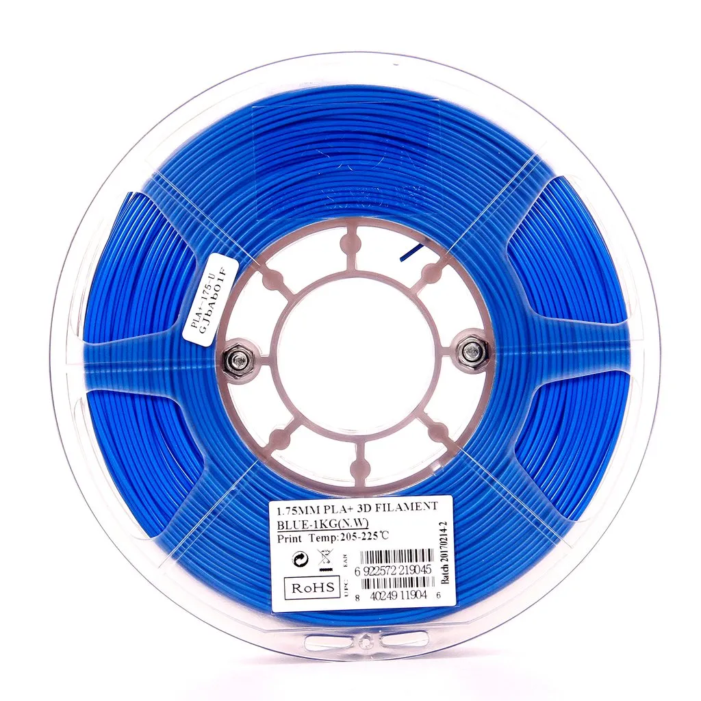Катушка пластика PLA+ filament, 1.75 mm, blue, 1 kg/roll
