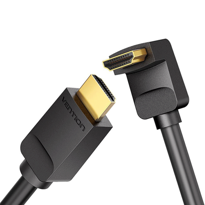 Кабель HDMI-HDMI v2.0 2.0м Vention (AAQBH) угловой