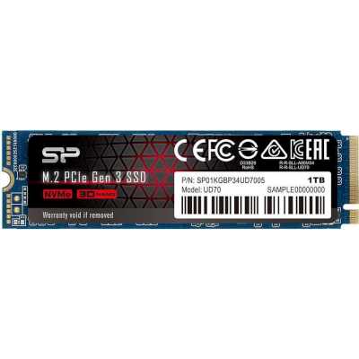 Твердотельный накопитель Solid State Disk Silicon Power UD70 1Tb PCIe Gen3x4