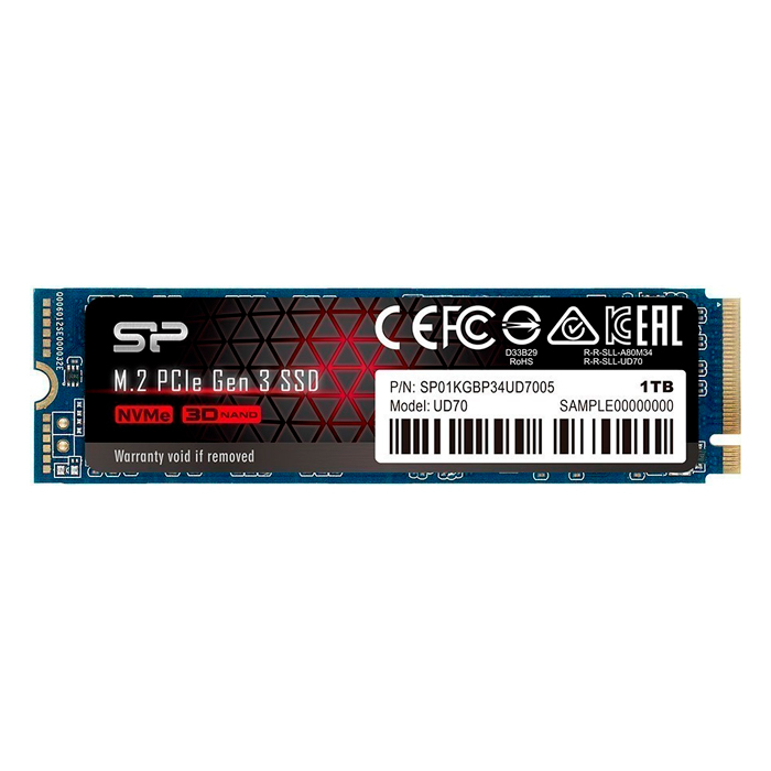 Твердотельный накопитель Solid State Disk Silicon Power UD70 1Tb PCIe Gen3x4