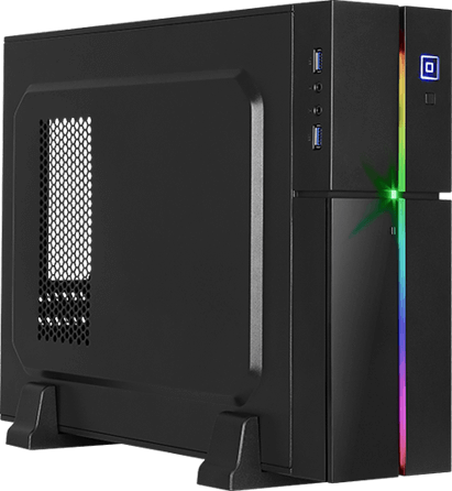 Корпус MicroATX Minitower AeroCool Playa Slim 400W Black