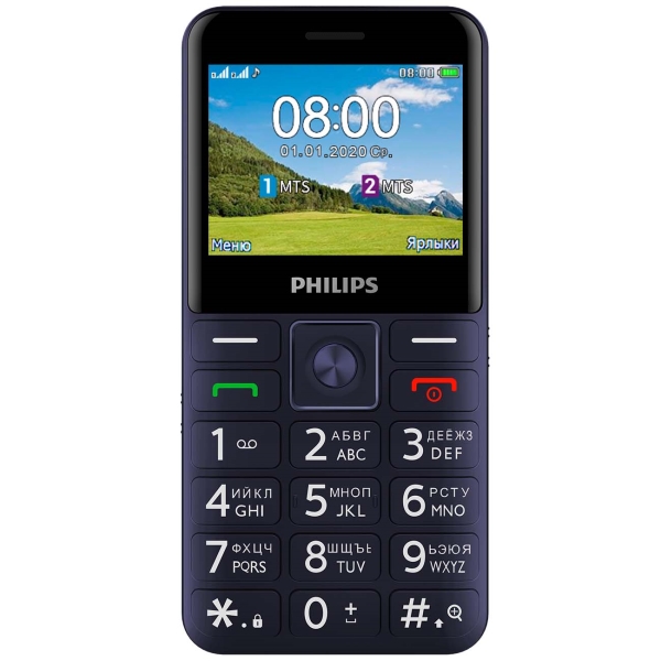 Мобильный телефон Philips E207 Xenium синий