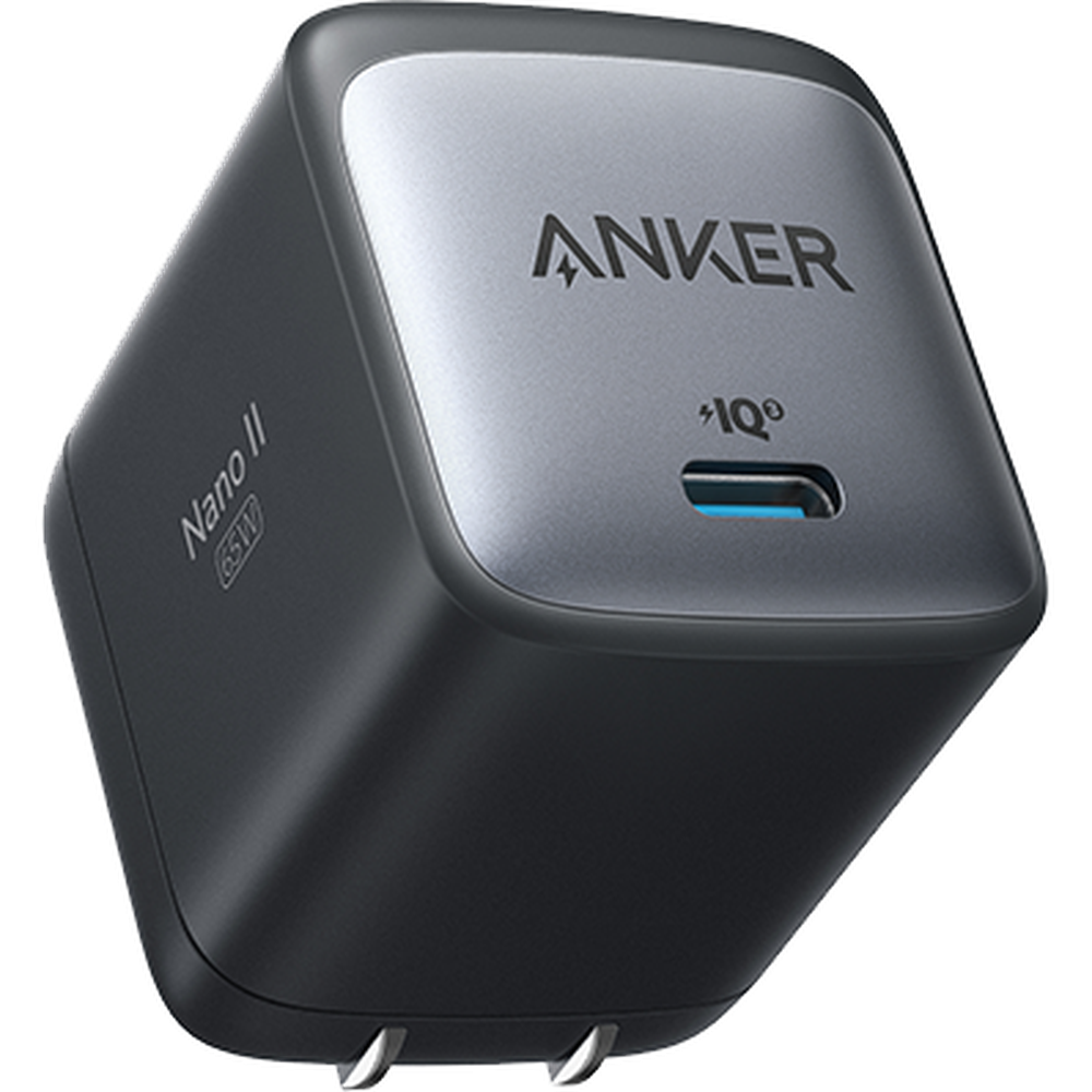 Сетевое зарядное устройство Anker PowerPort Nano II GaN A2663 65W USB Type-C черное